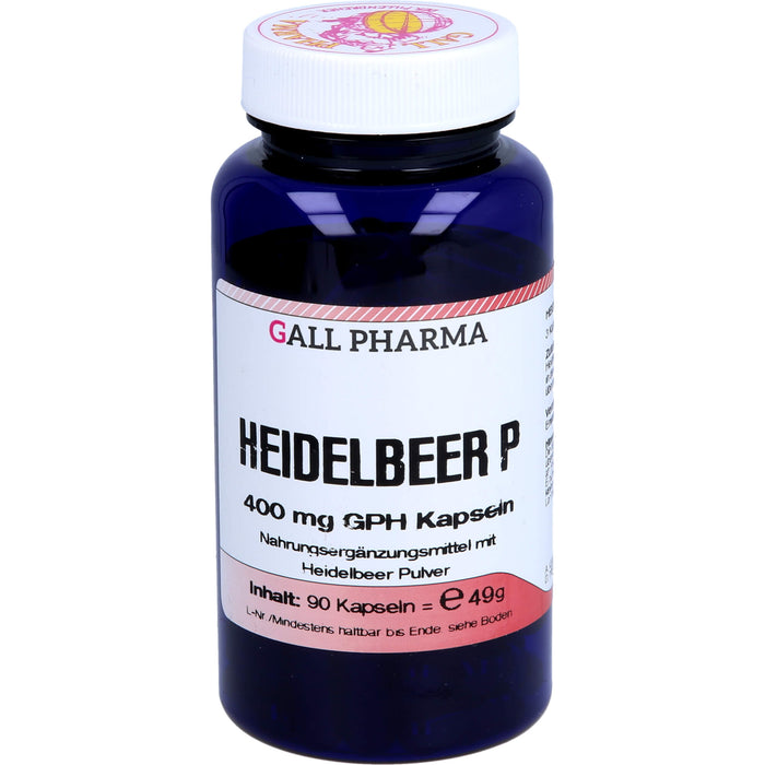 GALL PHARMA Heidelbeer PE GPH Kapseln, 90 pc Capsules