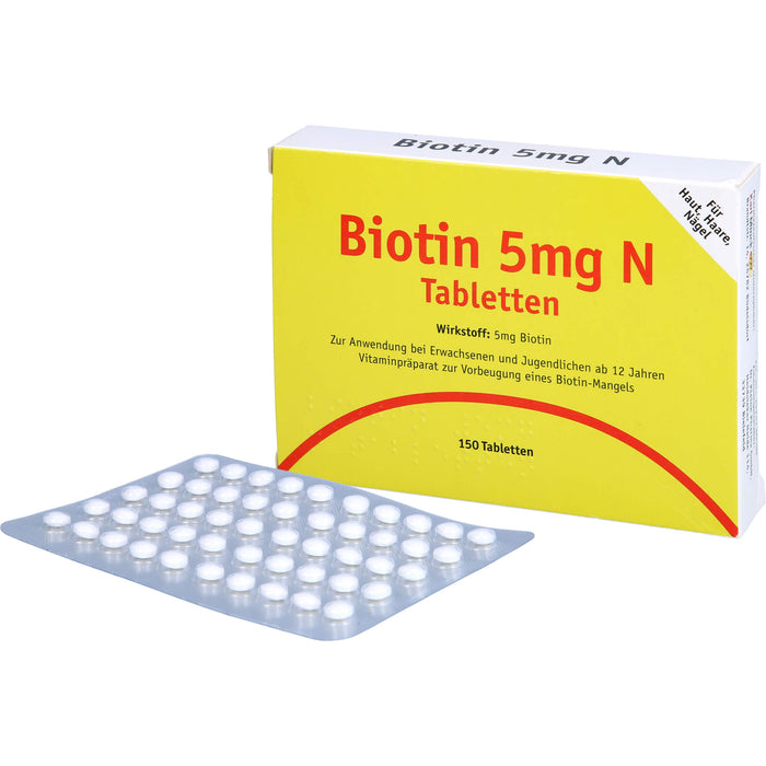 Karl Minck Biotin 5 mg N Tabletten, 150 St. Tabletten