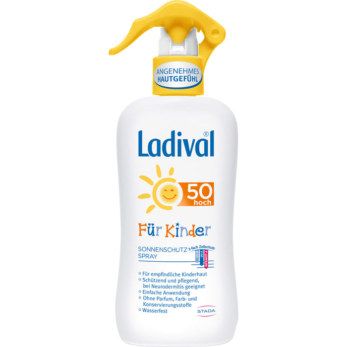 Ladival für Kinder LSF 50 Sonnenschutz-Spray, 200 ml Solution