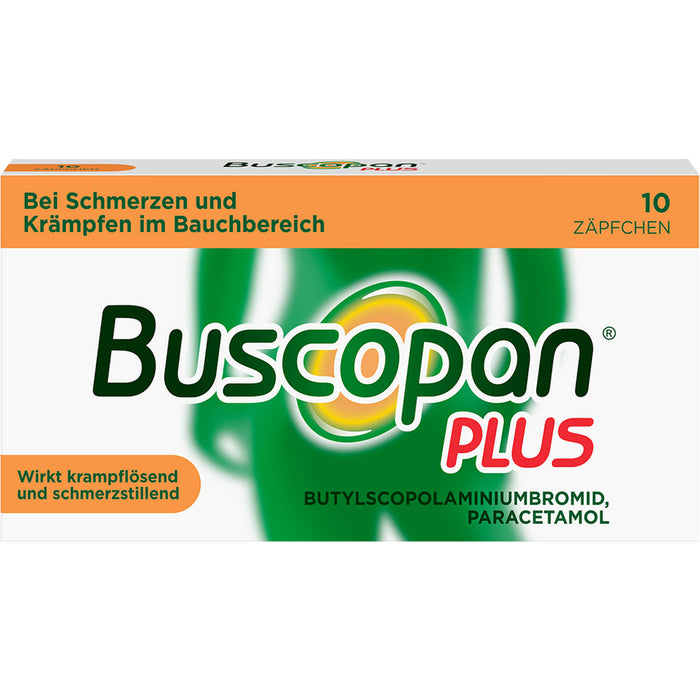 Buscopan plus Zäpfchen bei Schmerzen und Krämpfen im Bauchbereich, 10 St. Zäpfchen