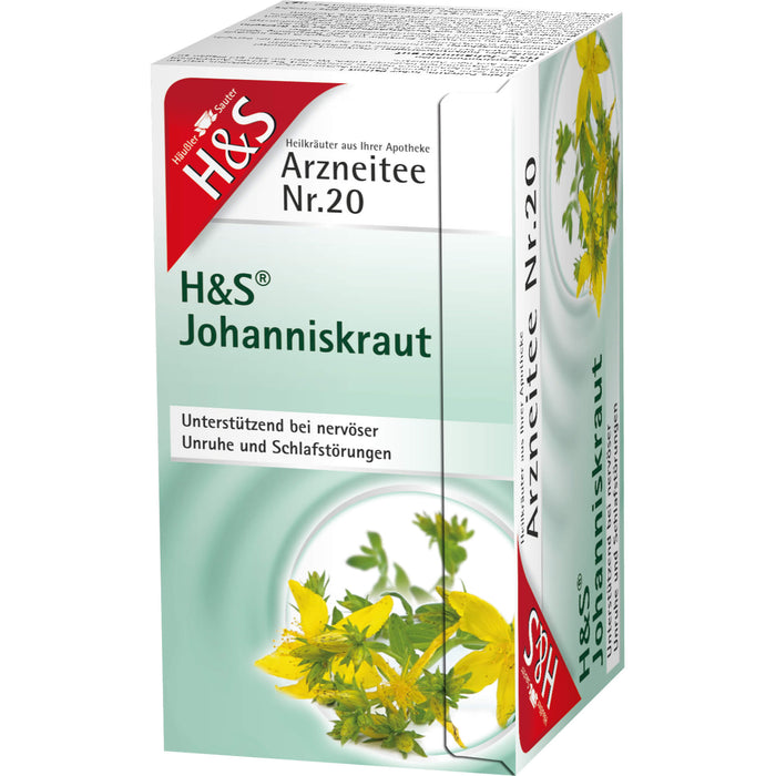 H&S Johanniskraut Arzneitee Nr. 20, 20 pc Sac filtrant