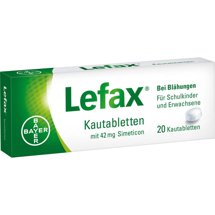 Lefax Kautabletten bei Blähungen, 20 St. Tabletten