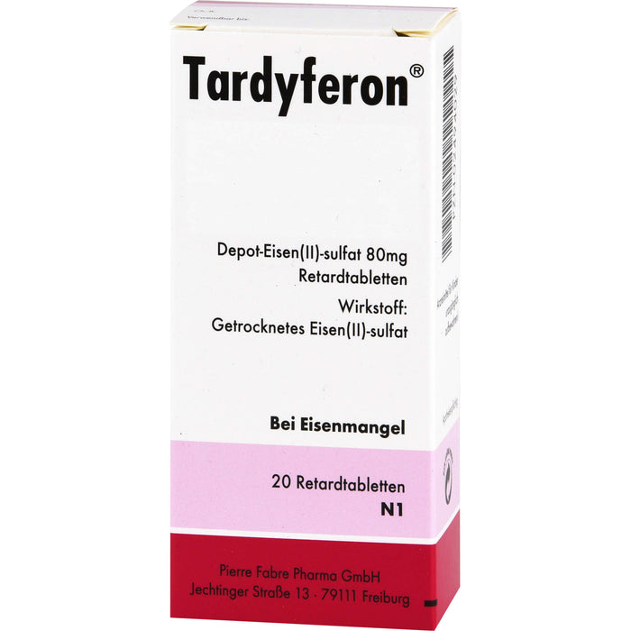 Tardyferon Retardtabletten bei Eisenmangel, 20 pc Capsules