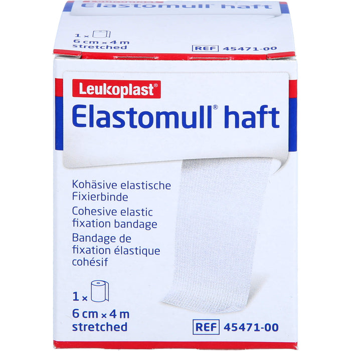 Elastomull haft 6 cm x 4 m kohäsive elastische Fixierbinde, 1 pcs. Pack