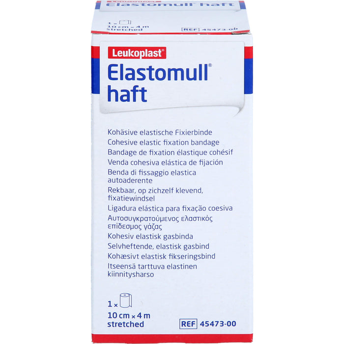 Elastomull haft 10 cm x 4 m kohäsive elastische Fixierbinde, 1 St. Binde