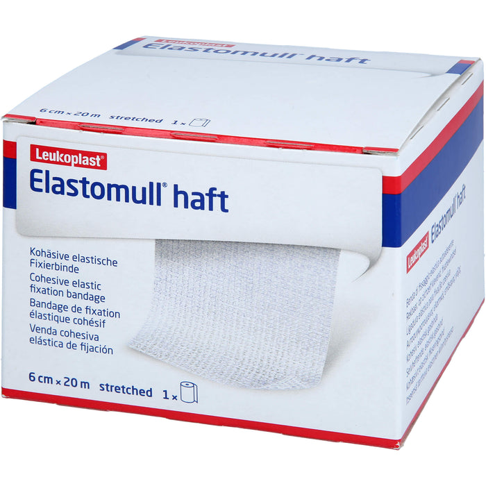 Elastomull haft 6 cm x 20 m kohäsive, elastische Fixierbinde, 1 pc Bandage