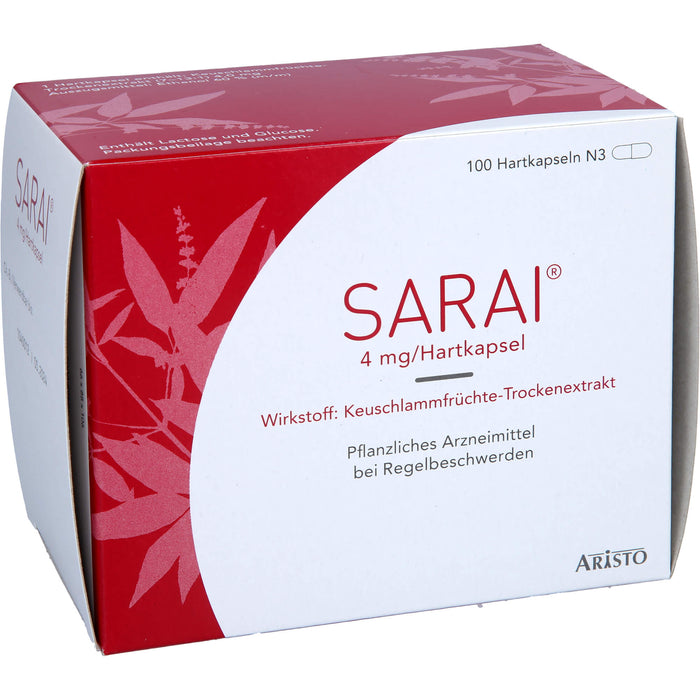 Sarai Hartkapseln bei Regelbeschwerden, 100 pc Capsules