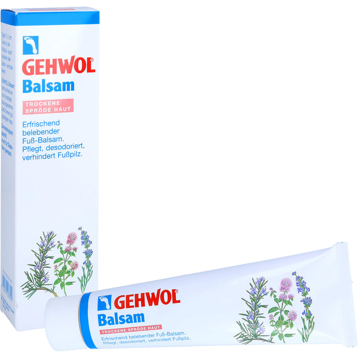 GEHWOL erfrischend belebender Fußbalsam für trockene Haut, 125 ml Creme