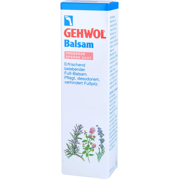 GEHWOL erfrischend belebender Fußbalsam für trockene Haut, 125 ml Crème