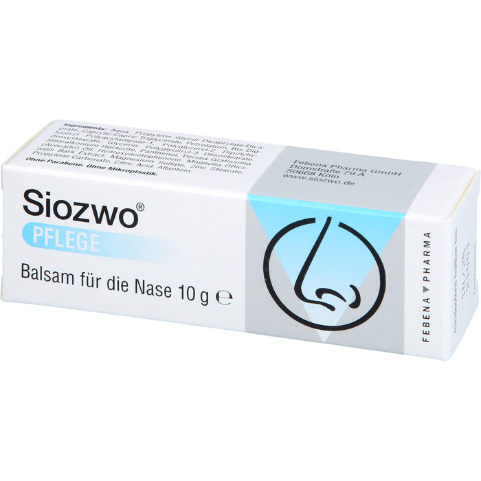 Siozwo Pflegebalsam für die Nase, 10 g Cream