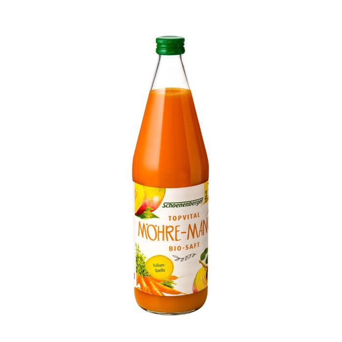 Schoenenberger Topvital Möhre-Mango Bio-Saft, 750 ml Lösung