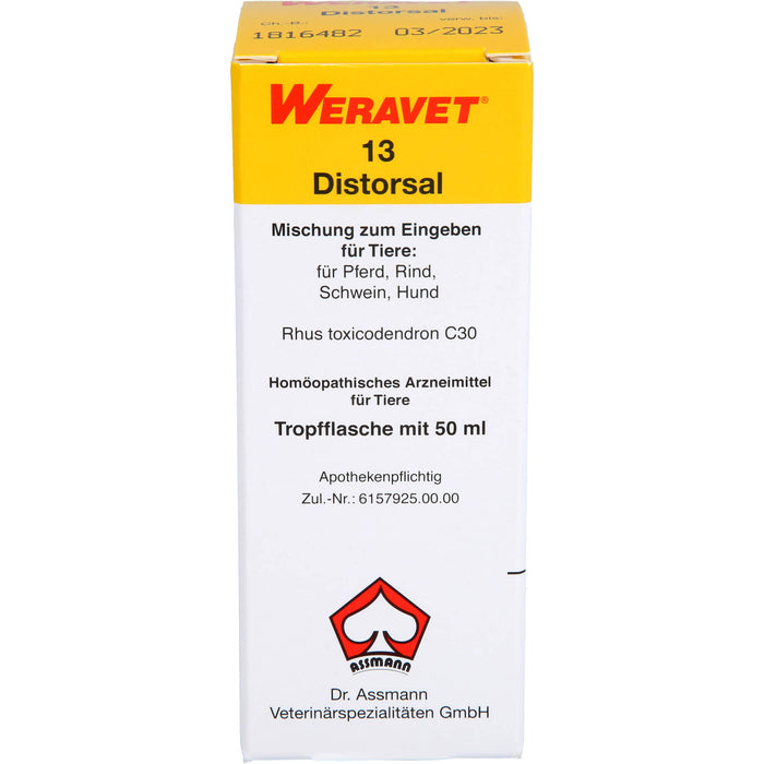 WERAVET 13 Distorsal Mischung, 50 ml Solution