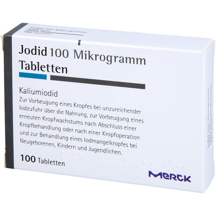 MERCK Jodid 100 Mikrogramm Tabletten, 100 pcs. Tablets