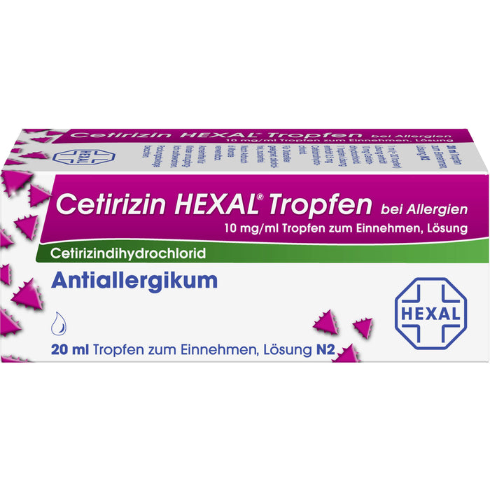 Cetirizin HEXAL Tropfen bei Allergien, 20 ml Lösung