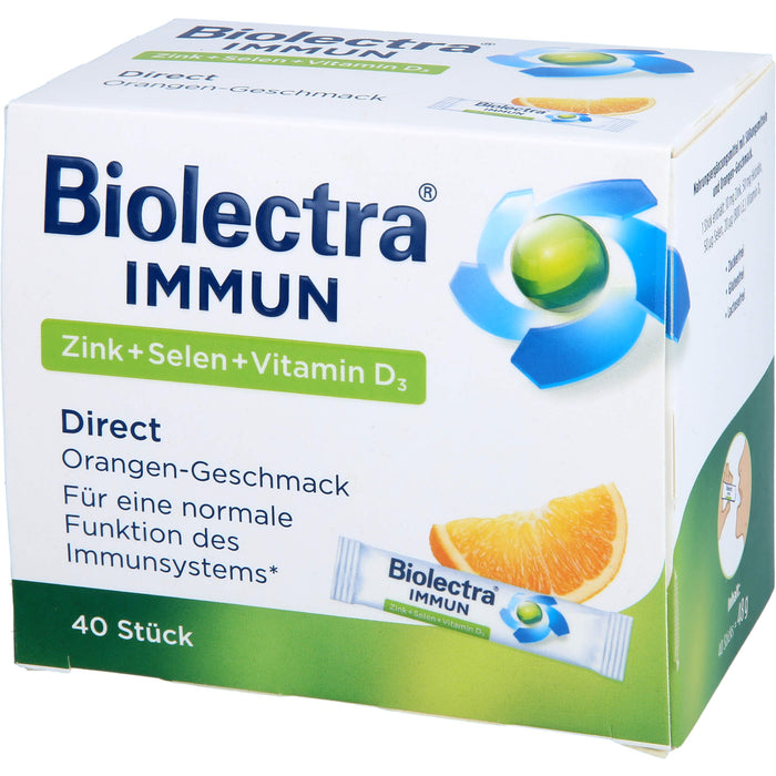 Biolectra Immun Zink + Selen + Vitamin D3 direct Micro-Pellets, 40 pcs. Sachets