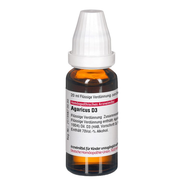 DHU Agaricus D3 Dilution, 20 ml Lösung