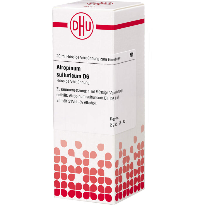 DHU Atropinum sulfuricum D6 Dilution, 20 ml Lösung