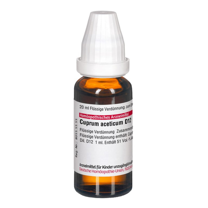 DHU Cuprum aceticum D12 Dilution, 20 ml Lösung