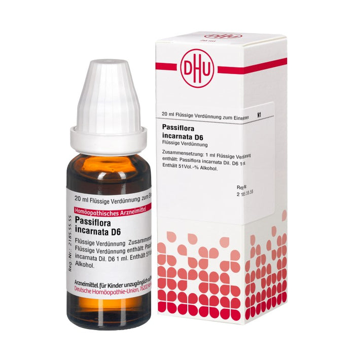 Passiflora incarnata D6 DHU Dilution, 20 ml Lösung