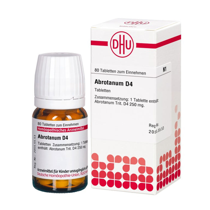 DHU Abrotanum D4 Tabletten, 80 pc Tablettes