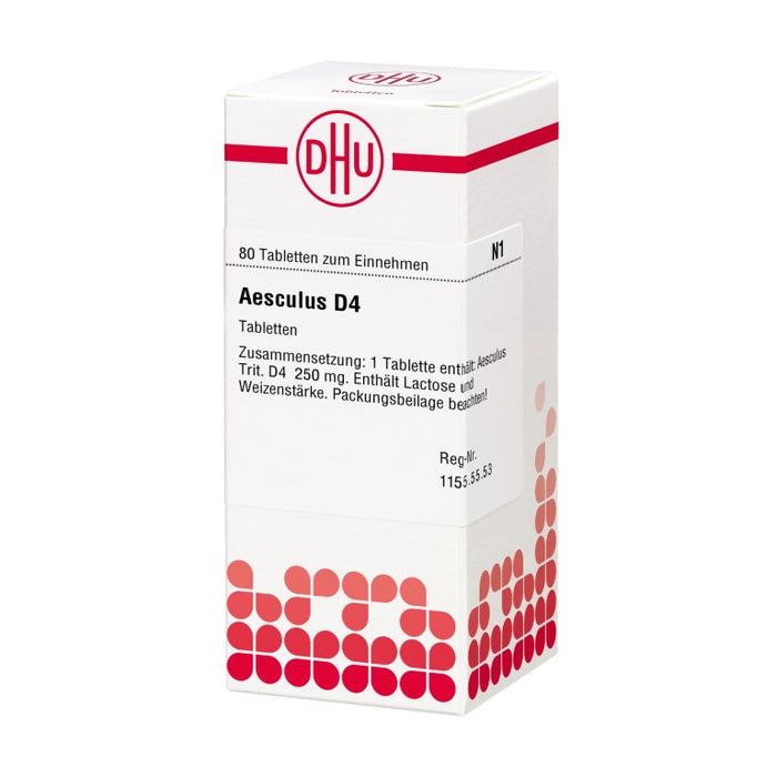 DHU Aesculus D4 Tabletten, 80 pcs. Tablets