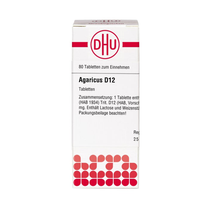 DHU Agaricus D12 Tabletten, 80 pc Tablettes