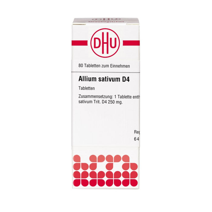 DHU Allium sativum D4 Tabletten, 80 St. Tabletten