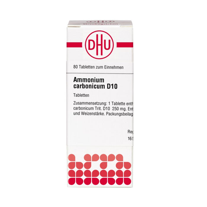 DHU Ammonium carbonicum D10 Tabletten, 80 St. Tabletten