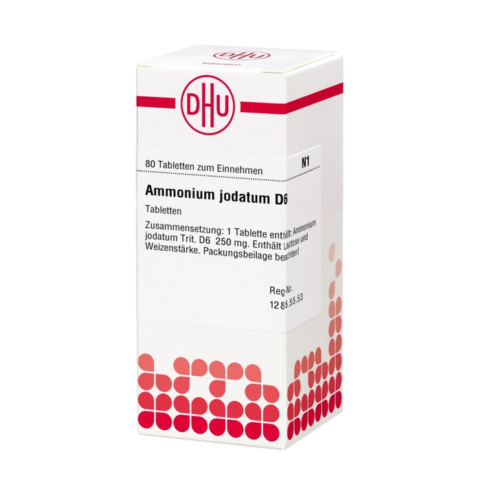 DHU Ammonium jodatum D6 Tabletten, 80 pc Tablettes