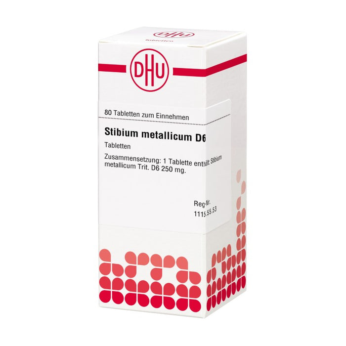 DHU Stibium metallicum D6 Tabletten, 80 pcs. Tablets