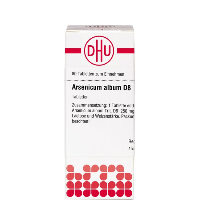 DHU Arsenicum album D8 Tabletten, 80 pc Tablettes