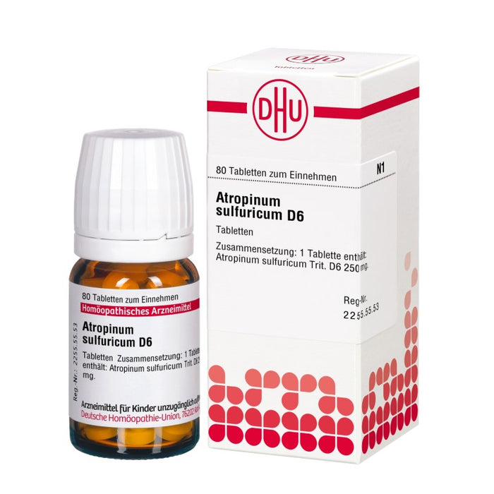 Atropinum sulfuricum D6 DHU Tabletten, 80 St. Tabletten