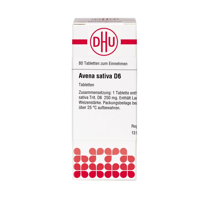 DHU Avena sativa D6 Tabletten, 80 pc Tablettes