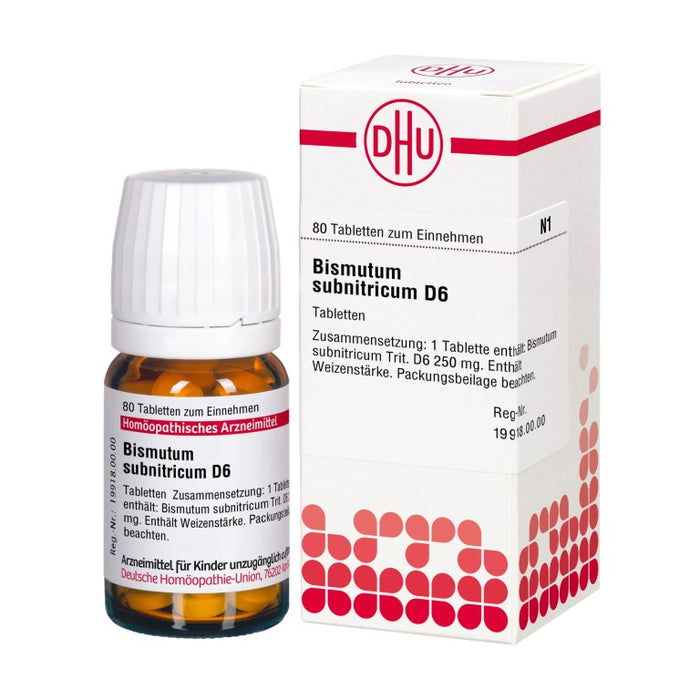 DHU Bismutum subnitricum D6 Tabletten, 80 pcs. Tablets