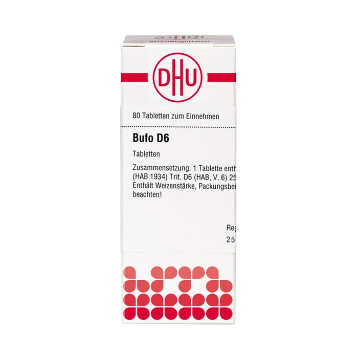 Bufo D6 DHU Tabletten, 80 St. Tabletten