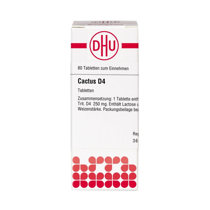 DHU Cactus D4 Tabletten, 80 St. Tabletten