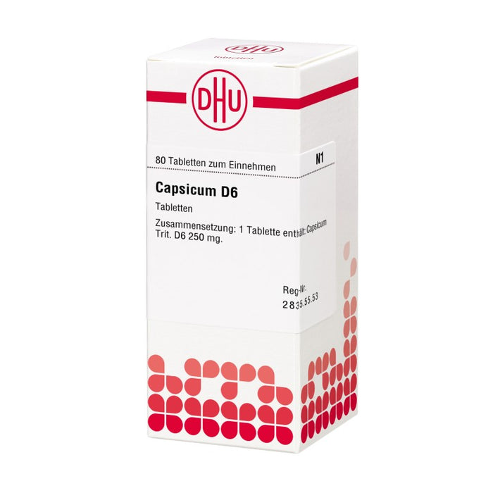 DHU Capsicum D6 Tabletten, 80 St. Tabletten