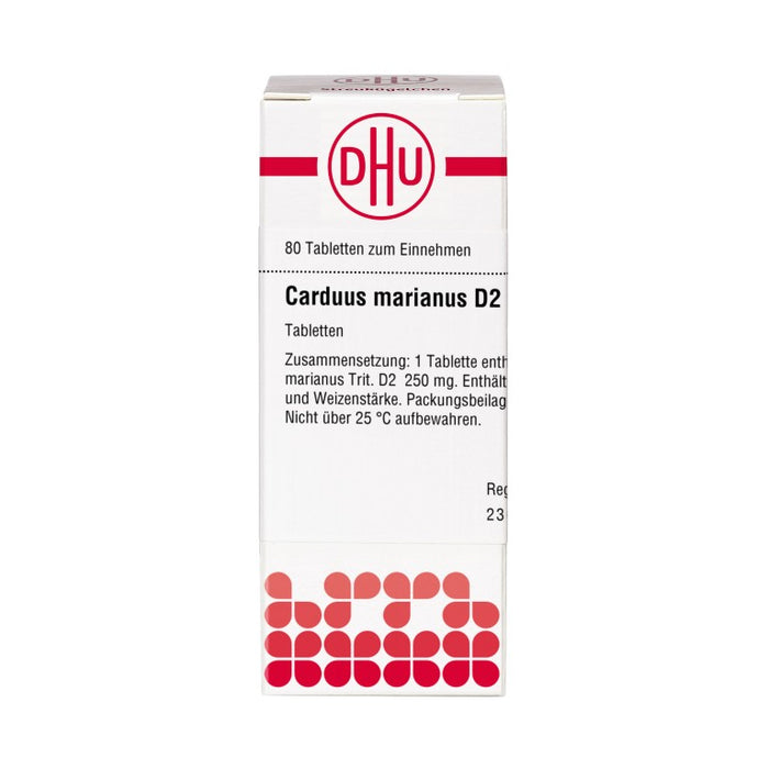 DHU Carduus marianus D2 Tabletten, 80 pc Tablettes