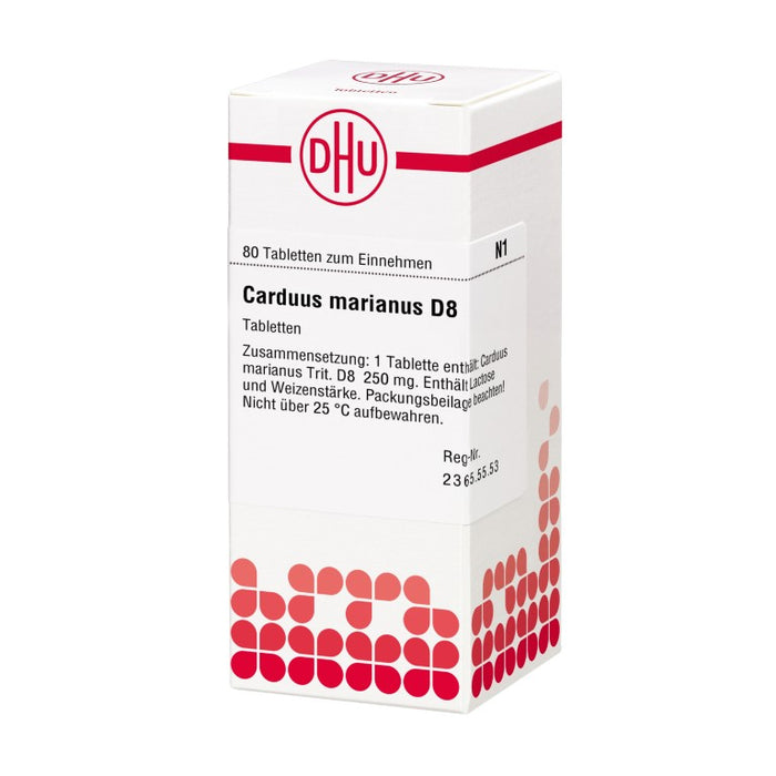 DHU Carduus marianus D8 Tabletten, 80 pc Tablettes