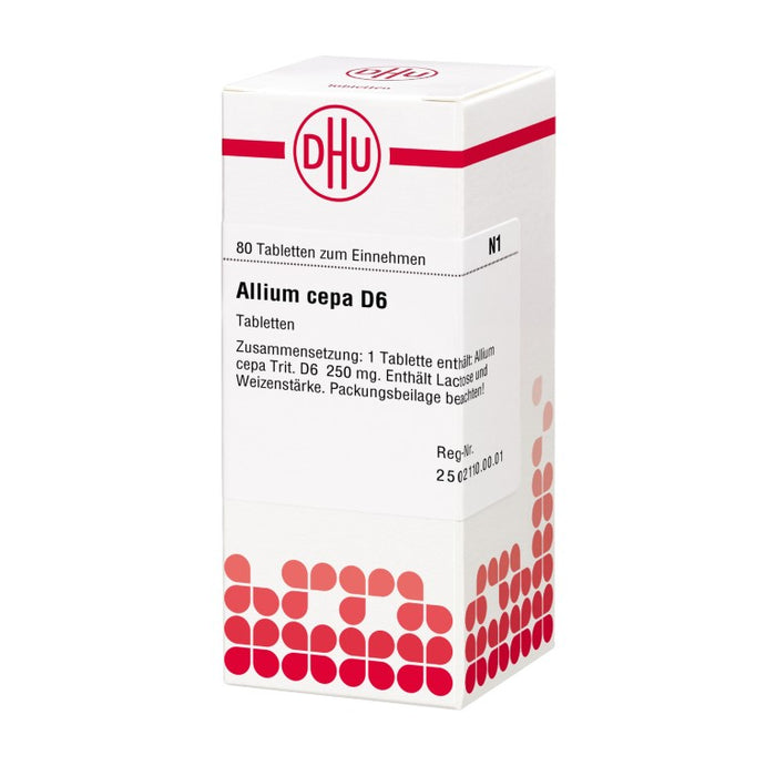 DHU Allium cepa D6 Tabletten, 80 St. Tabletten