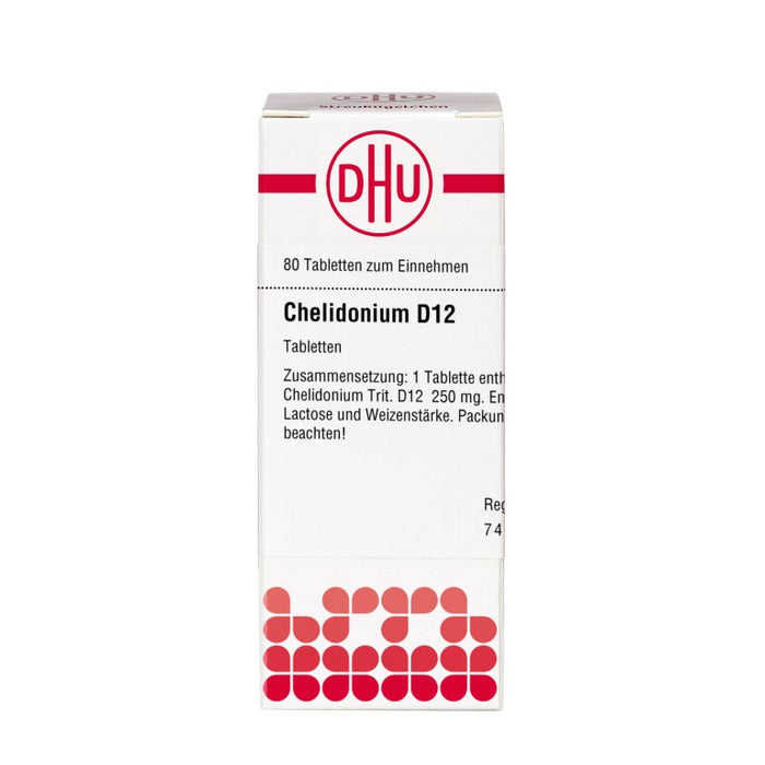 DHU Chelidonium D12 Tabletten, 80 pc Tablettes