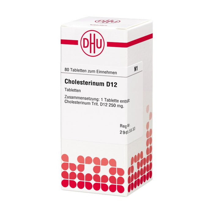 Cholesterinum D12 DHU Tabletten, 80 St. Tabletten