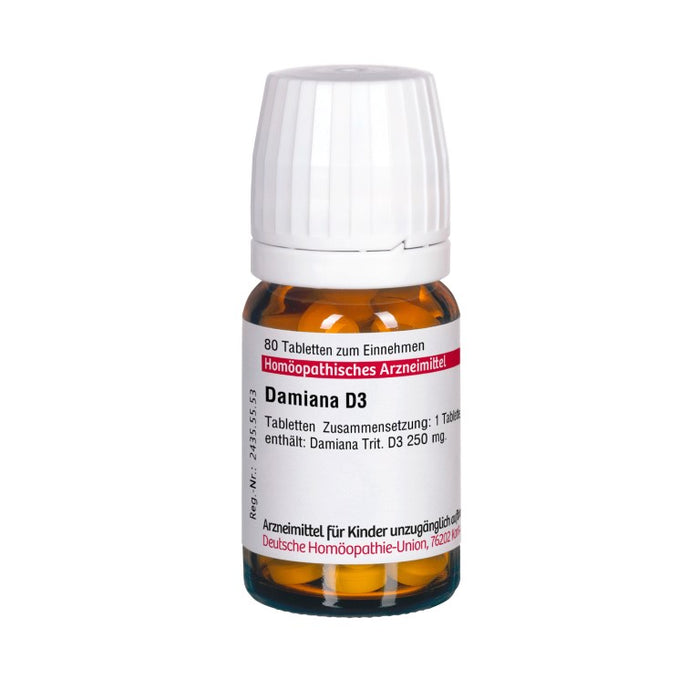 Damiana D3 DHU Tabletten, 80 St. Tabletten