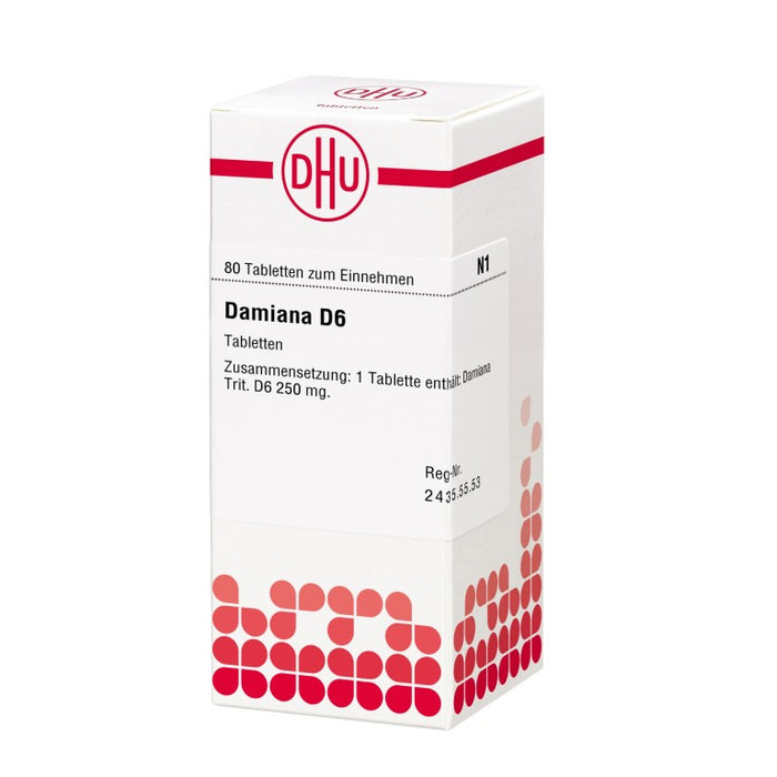 Damiana D6 DHU Tabletten, 80 St. Tabletten