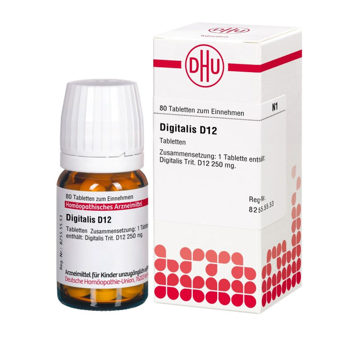 Digitalis D12 DHU Tabletten, 80 St. Tabletten