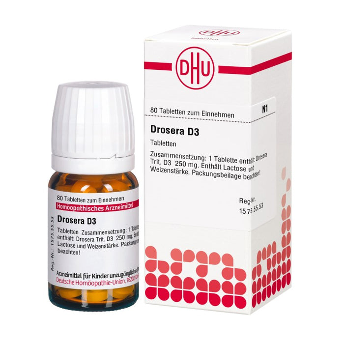 Drosera D3 DHU Tabletten, 80 St. Tabletten