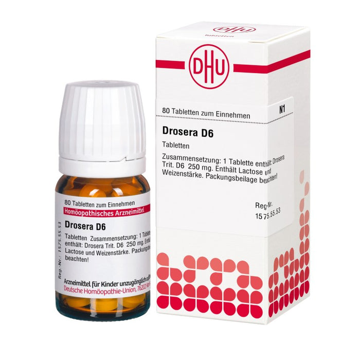 DHU Drosera D6 Tabletten, 80 pc Tablettes