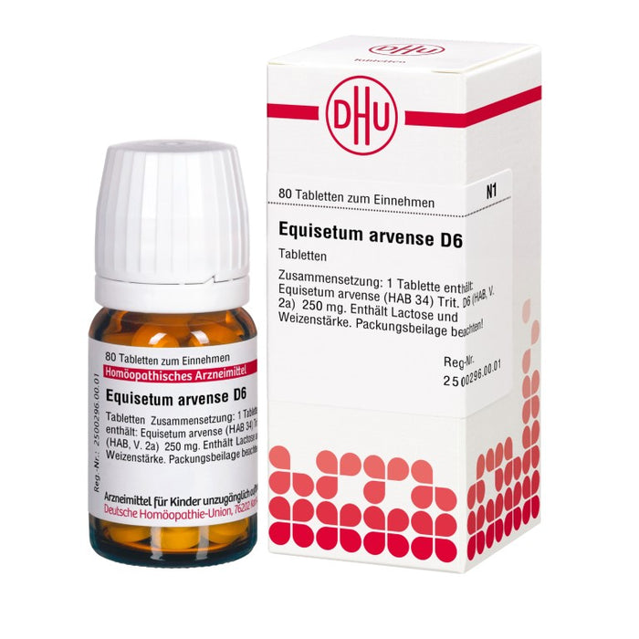 Equisetum arvense D6 DHU Tabletten, 80 St. Tabletten