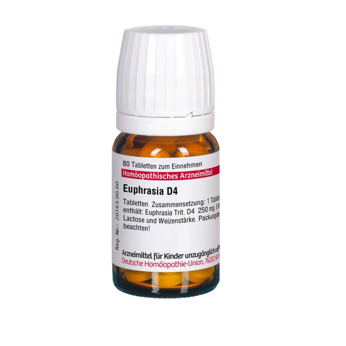 Euphrasia D4 DHU Tabletten, 80 St. Tabletten