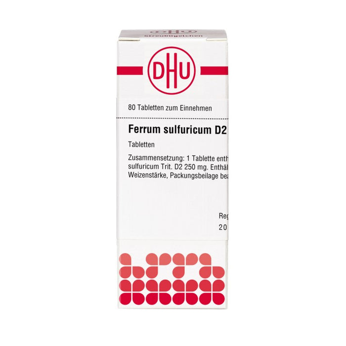 DHU Ferrum sulfuricum D2 Tabletten, 80 St. Tabletten